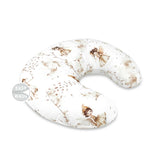 Perna pentru alaptat, MimiNu, Din bumbac certificat Oeko Tex Standard 100, Cu husa detasabila, Cu fermoar securizat, Circumferinta 155 cm, Fairy