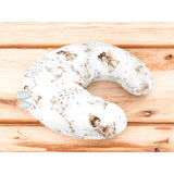 Perna pentru alaptat, MimiNu, Din bumbac certificat Oeko Tex Standard 100, Cu husa detasabila, Cu fermoar securizat, Circumferinta 155 cm, Fairy