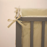 Aparatoare patut, Petite&Mars, Tilly, 120x60 cm, Cu panglici, Din bumbac, Lungime 180 cm, Inaltime 36 cm, 0 luni+, Roz