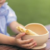 Bol, Petite&Mars, Take&Match, Din silicon, Cu ventuza, Fara BPA, 6 luni+, 350 ml, Bej