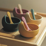 Bol, Petite&Mars, Take&Match, Din silicon, Cu ventuza, Fara BPA, 6 luni+, 350 ml, Bej