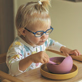 Bol, Petite&Mars, Take&Match, Din silicon, Cu ventuza, Fara BPA, 6 luni+, 350 ml, Roz