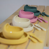 Bol, Petite&Mars, Take&Match, Din silicon, Cu ventuza, Fara BPA, 6 luni+, 350 ml, Roz