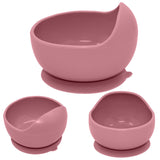 Bol, Petite&Mars, Take&Match, Din silicon, Cu ventuza, Fara BPA, 6 luni+, 350 ml, Roz