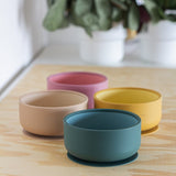 Bol, Petite&Mars, Take&Match, Cu ventuza, Silicon, Fara BPA, 450 ml, 6 luni+, Roz