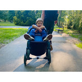 Carucior sport, Petite&Mars, Royal, Include husa pentru scaun, husa pentru picioare, geanta pentru scutece si capotina extensibila, Cu fereastra, Impermeabila, Cu SPF 50, Aluminiu, 0-22 kg, 111 x 57 x 86 cm, Mature Olive