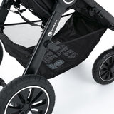 Carucior sport, Petite&Mars, Street+ Air, Include capotina impermeabila Editie limitata, Cu fereastra, husa picioare, cos de bagaje, Cu roti gonflabile, Centura de siguranta in 5 puncte, Pana la 25 kg, 6 luni+, Ocean