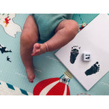 Cerneala pentru amprente mulaj, Petite&Mars, Utilizare multipla, Baby Dab, Unisex, Gri