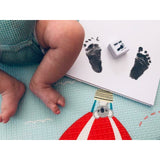 Cerneala pentru amprente mulaj, Petite&Mars, Utilizare multipla, Baby Dab, Unisex, Gri