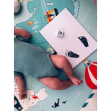 Cerneala pentru amprente mulaj, Petite&Mars, Utilizare multipla, Baby Dab, Unisex, Gri