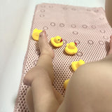 Covoras XXL de baie, Petite&Mars, Harry, Antialunecare, Cu ventuze, Dreptunghiular, Antiderapant, 91x43 cm, Roz