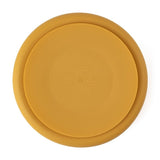 Farfurie compartimentata, Petite&Mars, Take&Match, Rotunda, Cu ventuza si 3 compartimente, Silicon, Fara BPA, 500 ml, 6 luni+, Galben