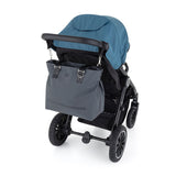 Geanta pentru mamici, Petite&Mars, Cu 6 buzunare, inclusiv termo si impermeabil, Cu saltea de infasat inclusa, 53 x 36 x 19 cm, Zoe, Gri