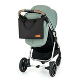 Geanta pentru mamici, Petite&Mars, Impermeabila, Cu 4 compartimente, 45 x 30 x 12 cm, Negru