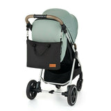 Geanta pentru mamici, Petite&Mars, Impermeabila, Cu 4 compartimente, 45 x 30 x 12 cm, Negru