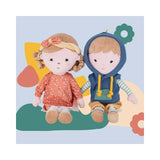Papusa, Petite&Mars, Sophie 14 x 34 cm, 0 luni+, Ambalaj cu mini puzzle din carton, 35 cm, Roz