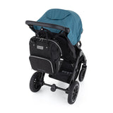 Rucsac pentru mamici, Petite&Mars, Cu 11 compartimente, Cu buzunare termice, Saltea de infasat inclusa, 30 x 42 x 15 cm, Jack, Black