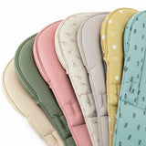 Scaun de masa, Petite&Mars, Gusto, Spatar reglabil in 3 trepte, Suport de picioare ajustabil, Cu husa impermeabila, 6- 36 luni, Conform cu standardele europene de securitate EN14988:2017 +A1:2020, Jasmine Honey