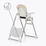 Scaun de masa, Petite&Mars, Gusto, Spatar reglabil in 3 trepte, Suport de picioare ajustabil, Cu husa impermeabila, 6- 36 luni, Conform cu standardele europene de securitate EN14988:2017 +A1:2020, Sugar Pink