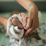 Set 3 scutece, Petite&Mars, Moussy Grey Planes, Din muselina de bambus, Hipoalergenice, 68 x 68 cm, Certificate Oeko Tex Standard 100, Multicolor