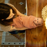 Set 3 scutece, Petite&Mars, Moussy Rose Rainbow, Din muselina de bambus, Hipoalergenice, 68 x 68 cm, Certificate Oeko Tex Standard 100, Multicolor