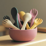 Set tacamuri, Petite&Mars, Take&Match, Din silicon, Fara BPA 6 luni+, Ocru