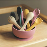 Set tacamuri, Petite&Mars, Take&Match, Din silicon, Fara BPA 6 luni+, Roz