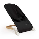 Sezlong balansoar, Petite&Mars, Calmy, Cu centura in 3 puncte, De la nastere pana la 9 kg, Conform standardului EN12792, Negru