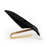 Sezlong balansoar, Petite&Mars, Calmy, Cu centura in 3 puncte, De la nastere pana la 9 kg, Conform standardului EN12792, Negru