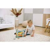 Pista de masini, Free2Play, Safari, Din lemn, Cu 3 masinute incluse, 26.9 x 23.6 x 7 cm, Conform cu standardele europene EN71-1;2018, EN71-2:2020, EN71-3:2021