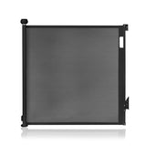 Poarta de siguranta, Lionelo, Thea, Cu suruburi, Textila, Retractabila, Mecanism dublu de blocare, Montaj universal, 95x140 cm, Conform cu standardul european de securitate EN1930, Negru