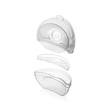 Pompa de san si colector de lapte, Lionelo, Milky 2 in 1, Volum 60 ml, Forma anatomica, Compataibila cu utilizarea cu sutien, Fara bisfenol A, Portabila, Alb