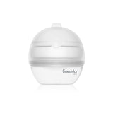 Pompa de san si colector de lapte, Lionelo, Milky 2 in 1, Volum 60 ml, Forma anatomica, Compataibila cu utilizarea cu sutien, Fara bisfenol A, Portabila, Alb