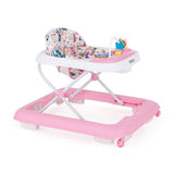 Premergator, Feedo, Pliabil, Cu panou de joaca inclus, Cu inaltime reglabila in 3 pozitii, Cu sistem de franare, Dezvolta abilitatile motorii si senzoriale, Greutate maxima suportata 12 kg, 6 luni+, Pink