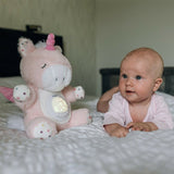 Jucarie multifuncionala, Cu proiector muzical, Free2Play, Din plus, Cu 7 modele de proiectie, Cu sunete si melodii, Unicorn