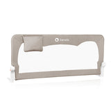 Protectie laterala pat, Lionelo, Hanna, Cu buzunar accesorii, 150x66 cm, Conform cu standardul european de securitate BS7072, Bej