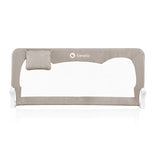 Protectie laterala pat, Lionelo, Hanna, Cu buzunar accesorii, 150x66 cm, Conform cu standardul european de securitate BS7072, Bej