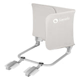 Protectie laterala pat, Lionelo, Lora, Pliabila, Sistem de blocare StandSafe, Geanta de transport inclusa, 105 x 45 cm, Bej