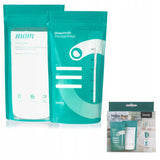 Pungi pentru stocare lapte, Lionelo, 30 buc, Fara BPA, 240 ml, Gradate, Rezistente la congelare si incalzire pana la 70 grade, Transparent/ Multicolor