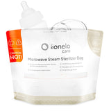 Pungi sterilizare microunde, Lionelo, Thermbag, Fara BPA, Sterilizare in 90 de sec., Elimina 99,9% dintre bacterii, Reutilizabile, 21x29 cm, 16 buc.