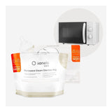 Pungi sterilizare microunde, Lionelo, Thermbag, Fara BPA, Sterilizare in 90 de sec., Elimina 99,9% dintre bacterii, Reutilizabile, 21x29 cm, 16 buc.