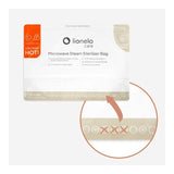 Pungi sterilizare microunde, Lionelo, Thermbag, Fara BPA, Sterilizare in 90 de sec., Elimina 99,9% dintre bacterii, Reutilizabile, 21x29 cm, 8 buc.