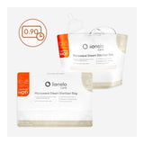 Pungi sterilizare microunde, Lionelo, Thermbag, Fara BPA, Sterilizare in 90 de sec., Elimina 99,9% dintre bacterii, Reutilizabile, 21x29 cm, 8 buc.