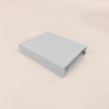 Cearceaf cu elastic, Qmini, Pentru patut co-sleeper, Theo, Dimensiune 85 x 46 cm, Din bumbac certificat Oeko Tex Standard 100, Grey