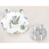 Perna bebelusi, Qmini, Ursulet, Multifunctionala, Cu doua fete, Tesatura pufoasa minky si bumbac, Materiale certificate Oeko Tex Standard 100, 30x23 cm, Minky Safari