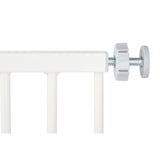 Poarta siguranta, Qmini, Thor, 74 - 109.4 cm, Inchidere automata, Sistem dublu de blocare, Otel, Garantie 5 ani, ASTM1004 si EN1930-2011, Alb