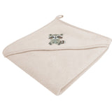 Prosop cu gluga, Qmini, Din bumbac, 80x80 cm, Ecru