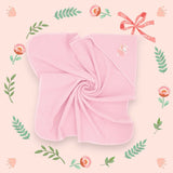 Prosop cu gluga, Qmini, Din bumbac, 80x80 cm, Pink