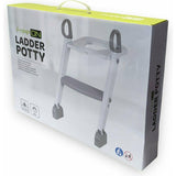 Reductor pentru toaleta, FreeON, Cu scarita, White & Grey