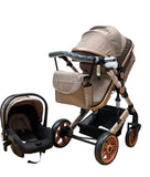 Carucior 3in1 , Teknum Jack 0-36 luni, transformabil, reversibil, ultrapliabil,  culoare BEJ